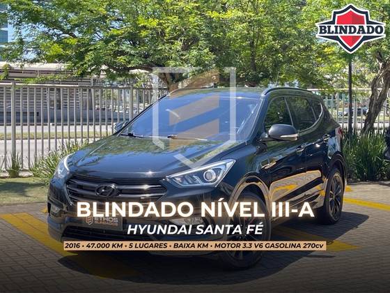 HYUNDAI SANTA FÉ 3.3 MPFI 4X4 V6 270CV GASOLINA 4P AUTOMÁTICO HYUNDAI SANTA FÉ 3.3 MPFI 4X4 V6 270CV GASOLINA 4P AUTOMÁTICO